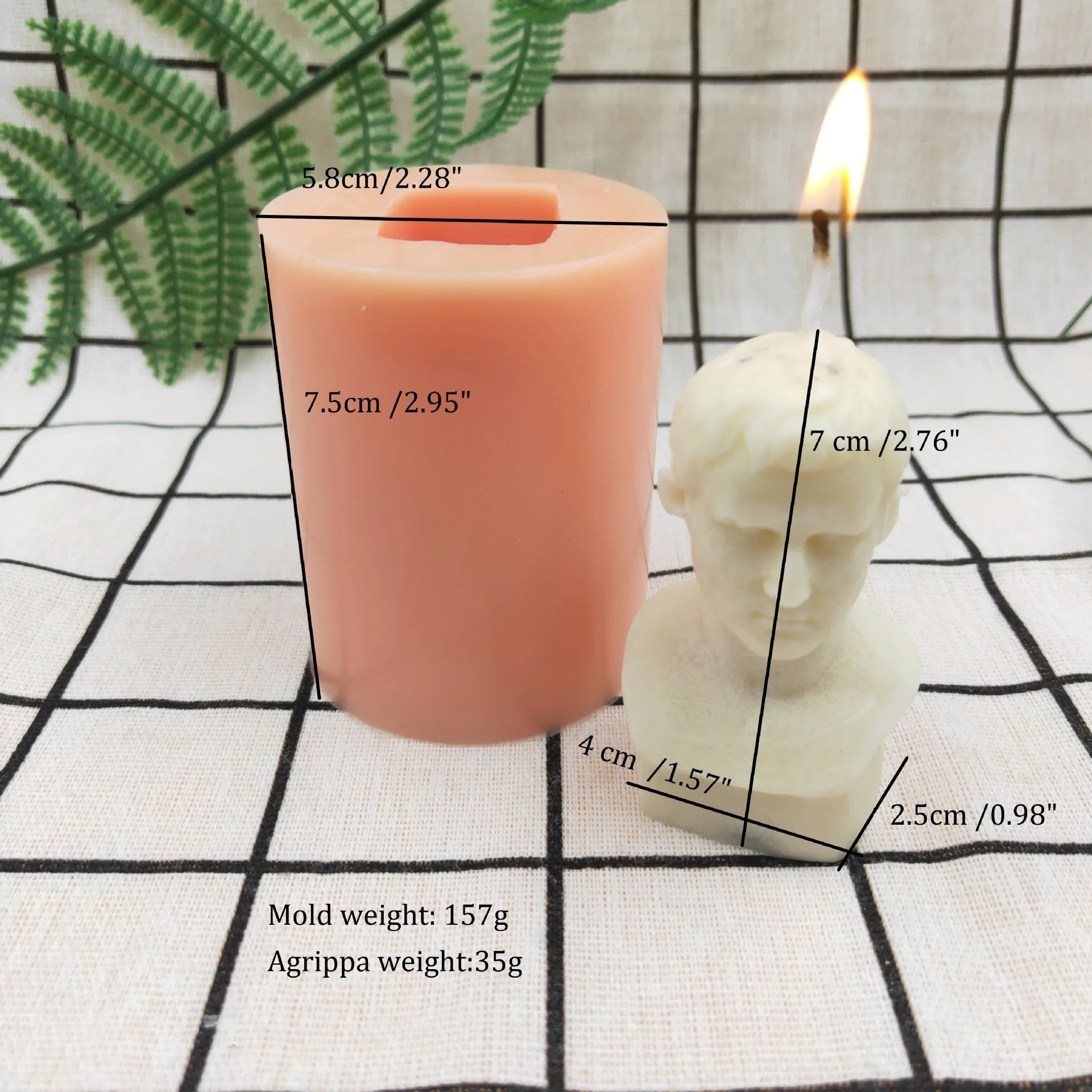

Silicone Mold for Candle Making Creative Art Figure Portrait Aromatherapy Candle Silicone Mold DIY Handmade Supplies