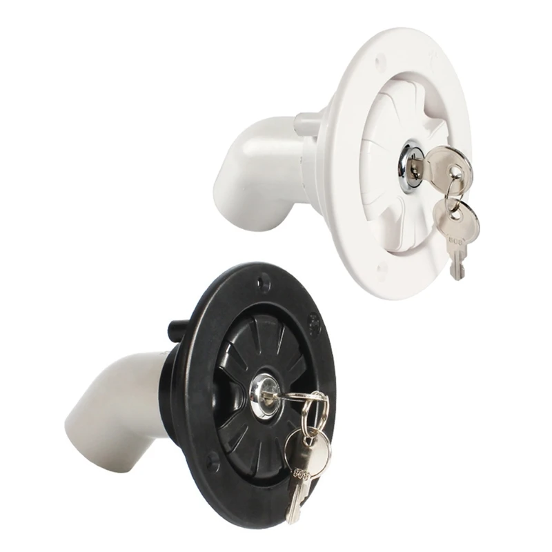 

Гравитационный герметичный входной люк для пресной воды, аксессуары для домов на колесах, Круглый с двумя ключами, напорный клапан с крышко...