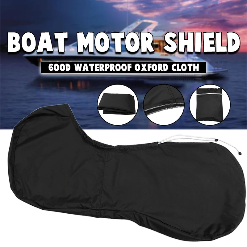 

210D 600D Boat Full Outboard Engine Cover Protection Waterproof Sunshade Dust-proof For 30-60HP Motor Cover Parts Boat Parts