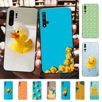 yndfcnb little yellow duck phone case for huawei p30 40 20 10 8 9 lite pro plus psmart2019
