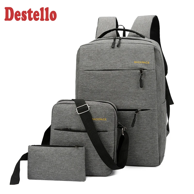 

Модные школьные ранцы для мальчиков-подростков, дорожная сумка для ноутбука, школьный ранец с usb-разъемом, водонепроницаемые детские школьн...