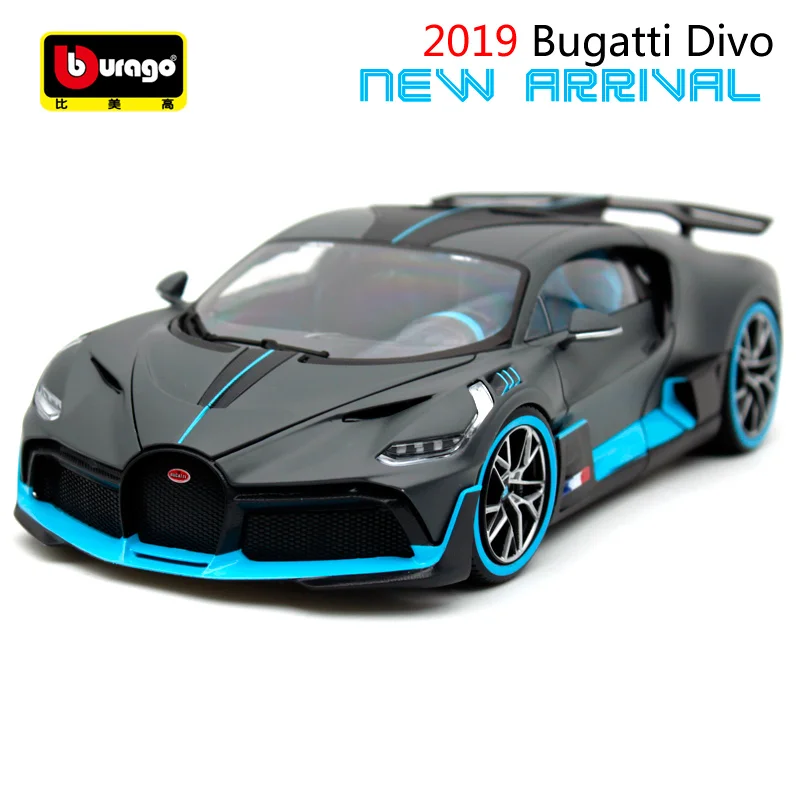 Модель гоночного автомобиля Bugatti Divo Sport 1:18 2019 г. Новое поступление бесплатная