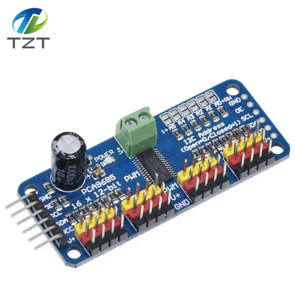 16 канальный видеорегистратор 12 битная ШИМ/Servo Driver I2C интерфейс PCA9685 модуль для arduino