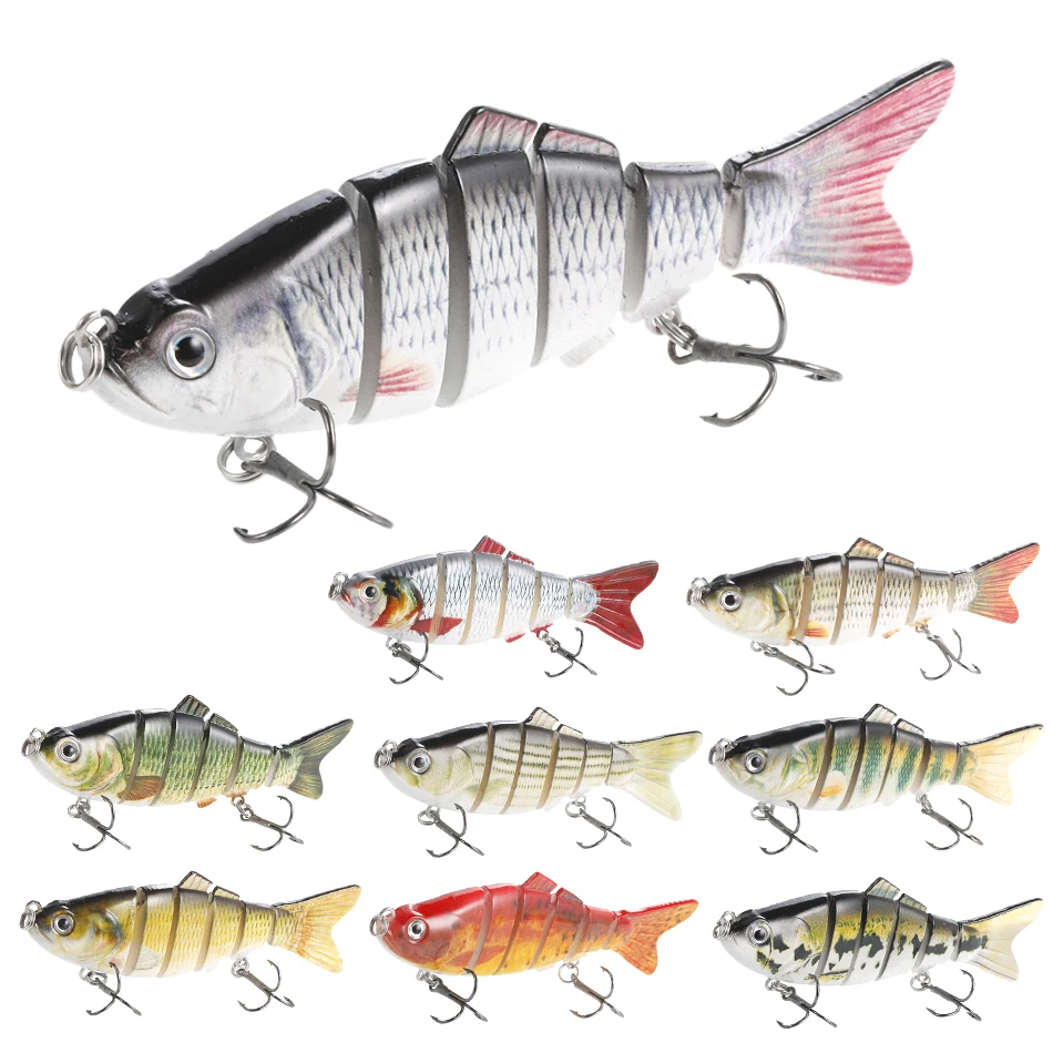 1 шт. рыболовные приманки наживки многосекционные жесткие 10 см 19 г искусственная