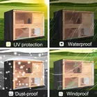 4-футовый чехол для кролика, двухслойная клетка для домашних животных, водонепроницаемый пылесборник, уличный садовый патио