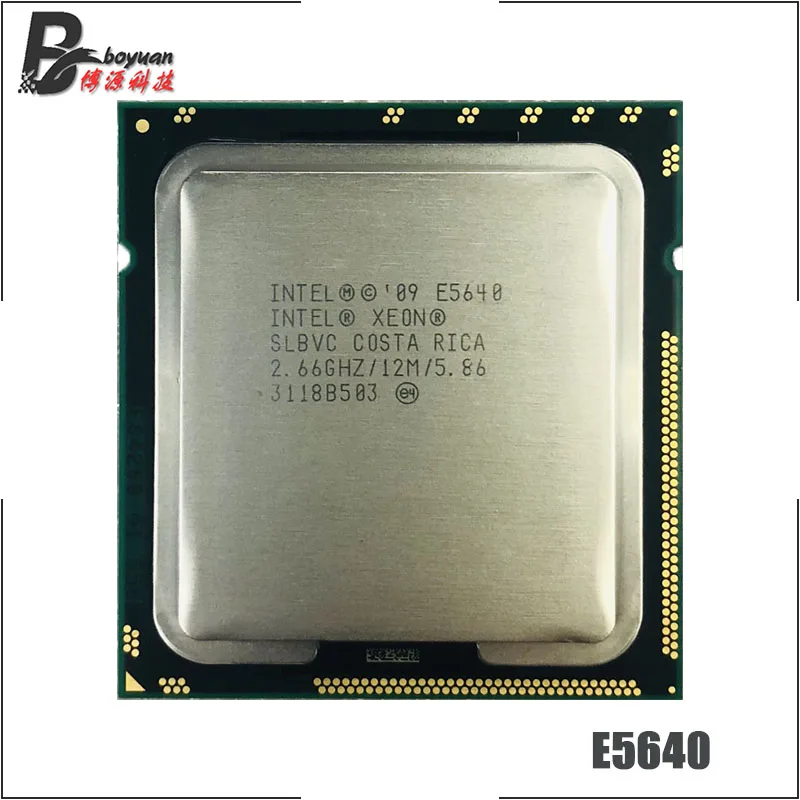 Процессор Intel Xeon E5640 2 6 ГГц четырехъядерный восьмипоточный ЦПУ 12 МБ 80 Вт LGA