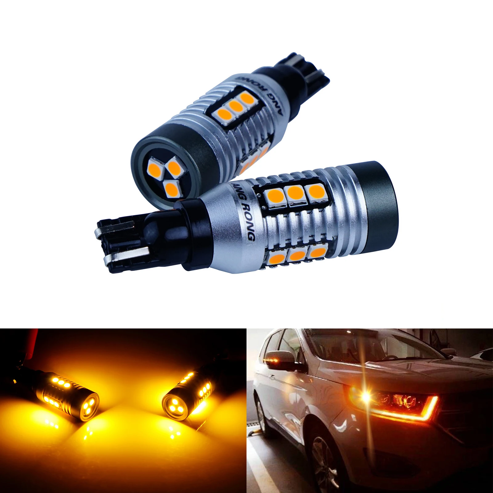 ANGRONG 2x T15 501 W16W Светодиодный лампа DRL для дневных ходовых огней заднего хода