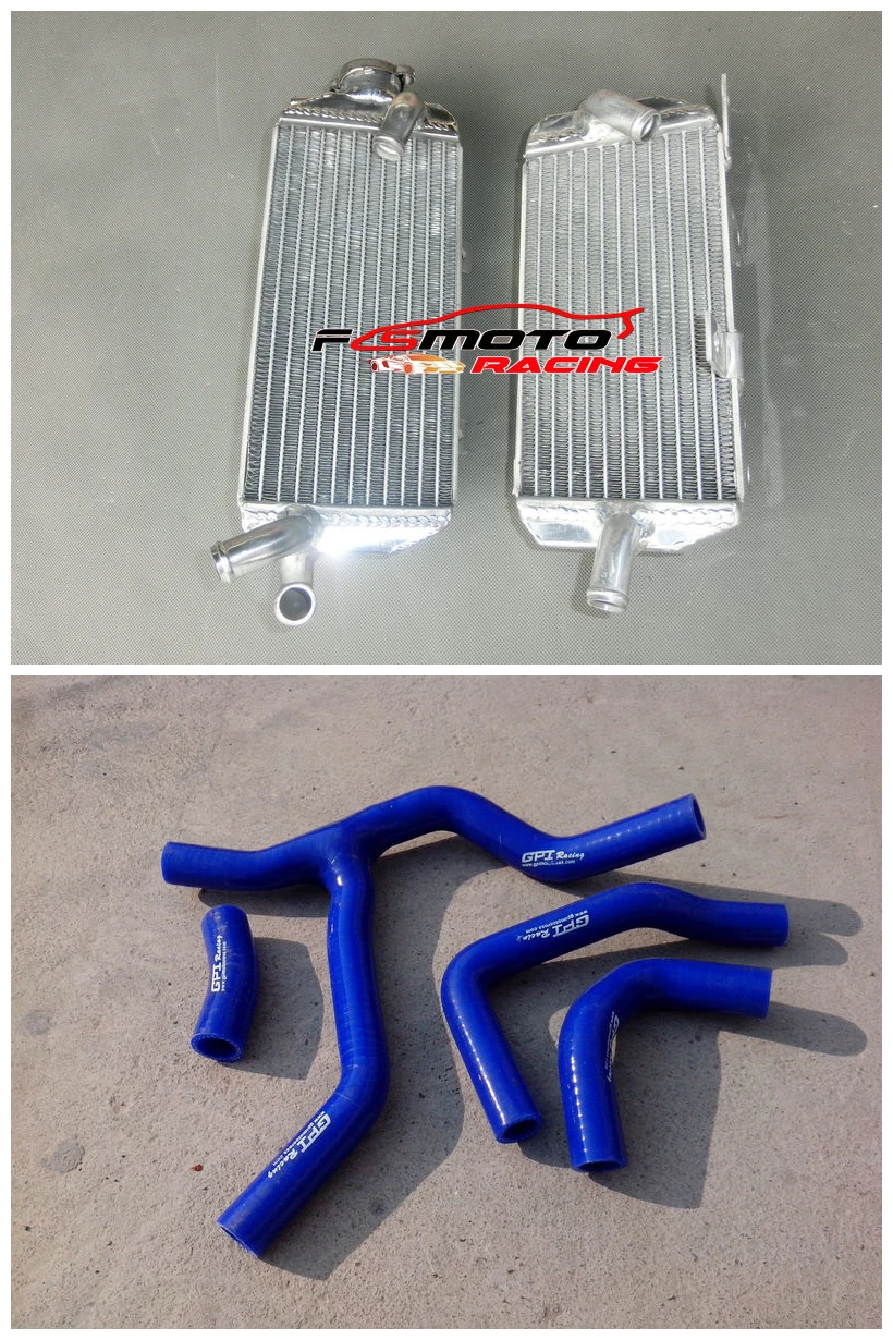 

Aluminum Radiator Cooler Cooling for HONDA crf450r 2013 2014 13 14+ multicolored hose