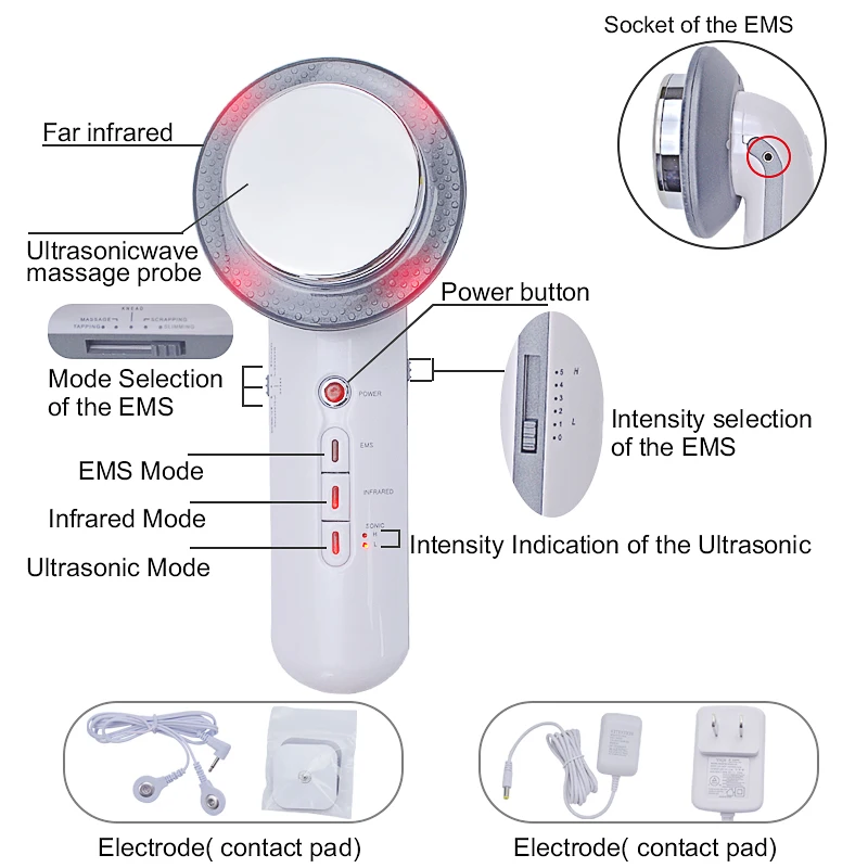 Ультразвуковая кавитация массажер для похудения тела потеря веса