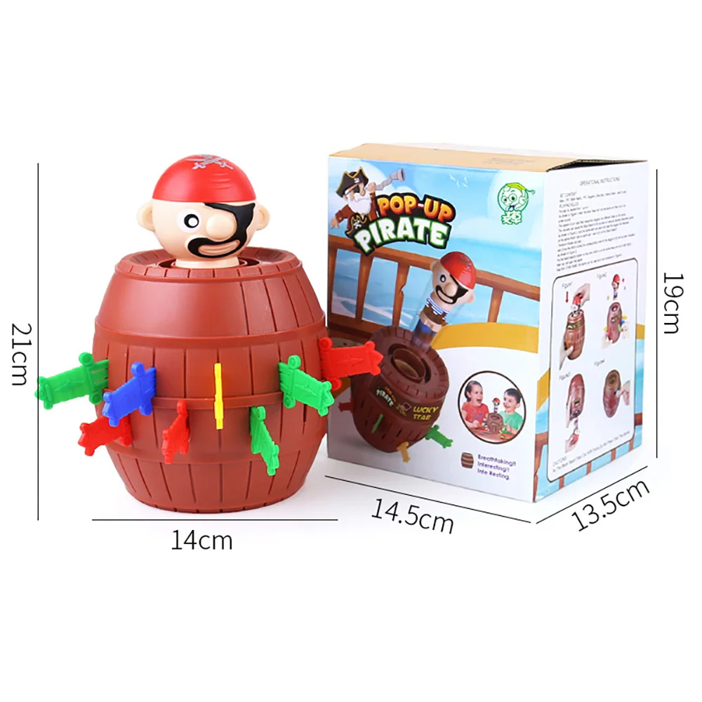 Новинка забавная Пиратская бочка игрушка удачная игра прыгающий пиратский ковш