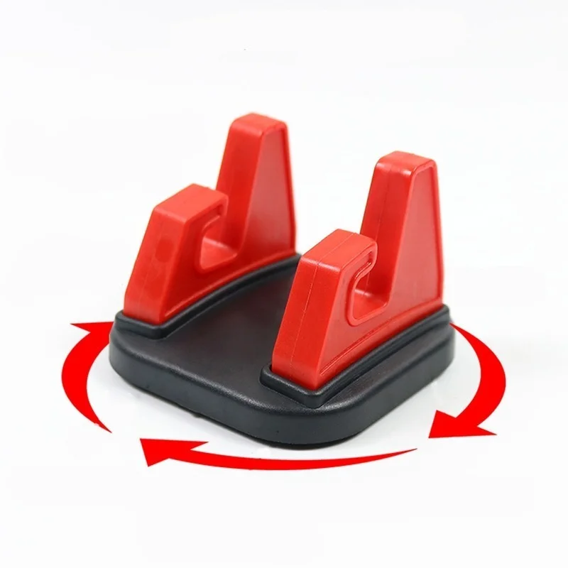 360 degree rotating car phone holder abs silicone desktop phone stand car gps bracket stable phone support mobile phone holders free global shipping