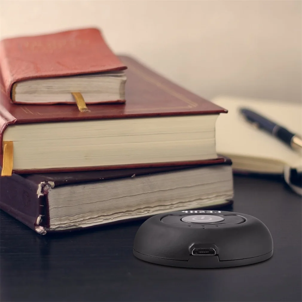 

LESHP Round Mini Wireless Hands Free Audio Car-Styling Stereo Output Music Streaming Transmitter Adapter 1 to 2