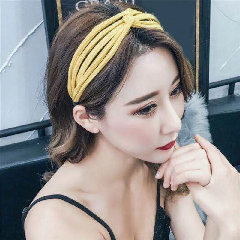 2020 Новая женская модная резинка для волос простой Стиль повязка Сезон весна-лето