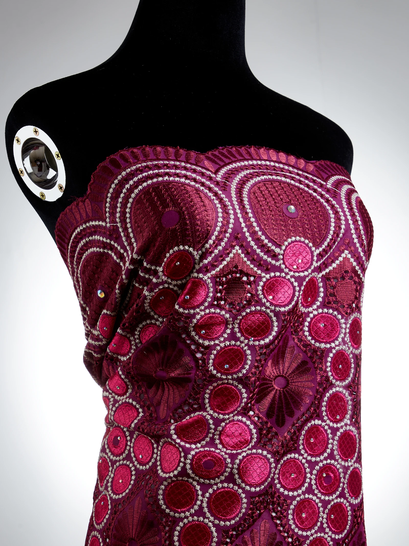 Африканская сухая кружевная ткань высокое качество Белая швейцарская вуаль