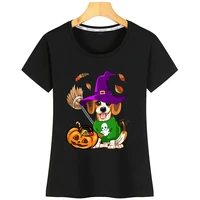 tops t shirt women cute halloween beagle dog trick or treat toddlers maternity summer vintage custom tshirt