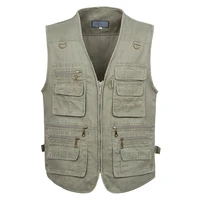 8xl 9xl 10xl new male casual summer big size cotton sleeveless vest with many 16 pockets men multi pocket photograph waistcoat