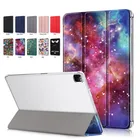 Чехол для iPad Pro 12, 9, 2021, прозрачный, жесткий, из поликарбоната, кожа, магнитный, умный чехол для iPad Pro 2021, 2020, 2018, 12,9 дюйма, чехол для планшета