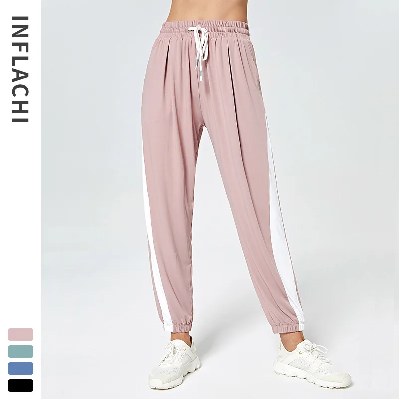 Брюки женские для йоги спортивные штаны-султанки бега свободные штаны