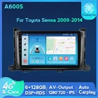 Автомагнитола 2DIN, Android, 4G LTE, без DVD-плеера, для Toyota Sienna 2009, 2010, 2011, 2012, 2013, 2014, Carplay