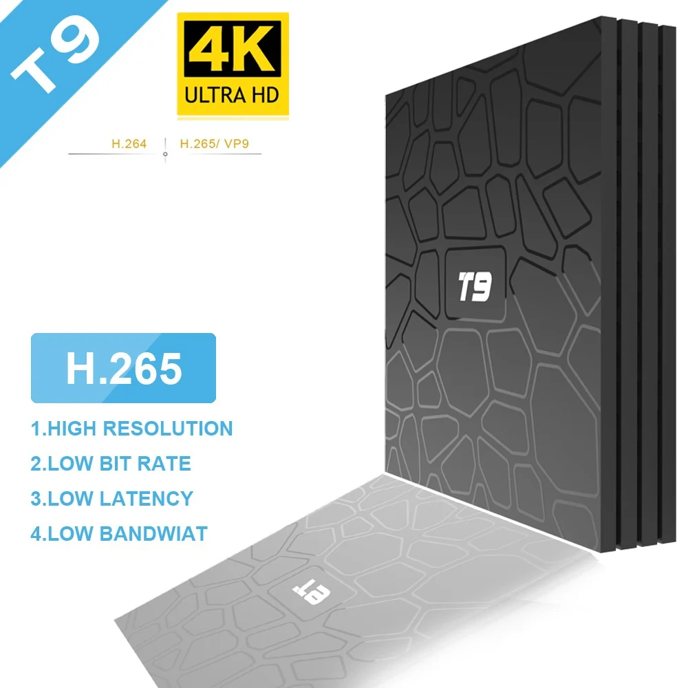 ТВ приставка Android 9,0 T9 4GB 64GB wifi 2,4G 5,0G четырехъядерный T9 RK3328 RK3118 4k смарт-приставка медиаплеер PK X96 4GB32GB ТВ приставка