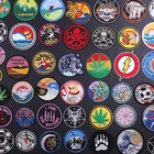 ZOTOONE 1 шт. круглые парчи НЛО, вышитые железные нашивки для рюкзак для одежды, сделай сам, мотив, полосатая одежда, значки на наклейки