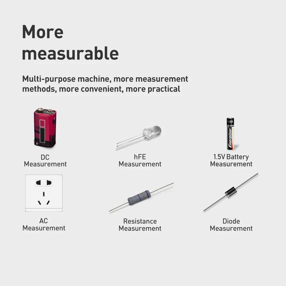 Цифровой мультиметр тестер с функцией зуммера для измерения