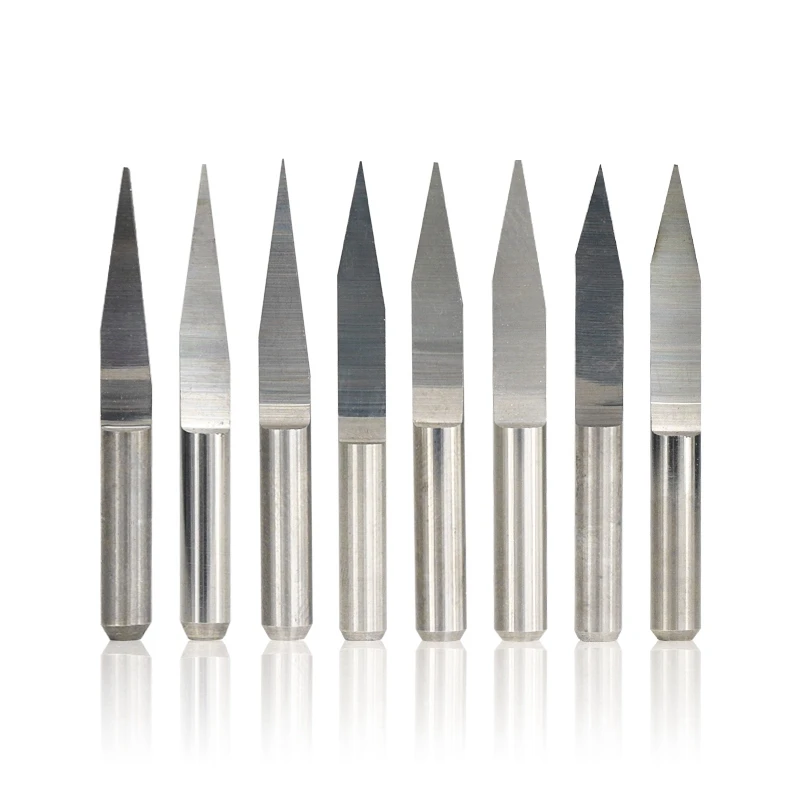 

40Pcs End Mill Engraving Bits Set Nano Blue Coat CNC Router Bits & 20Pcs CNC V-Shaped Bit Carbide PCB Engraving Bits
