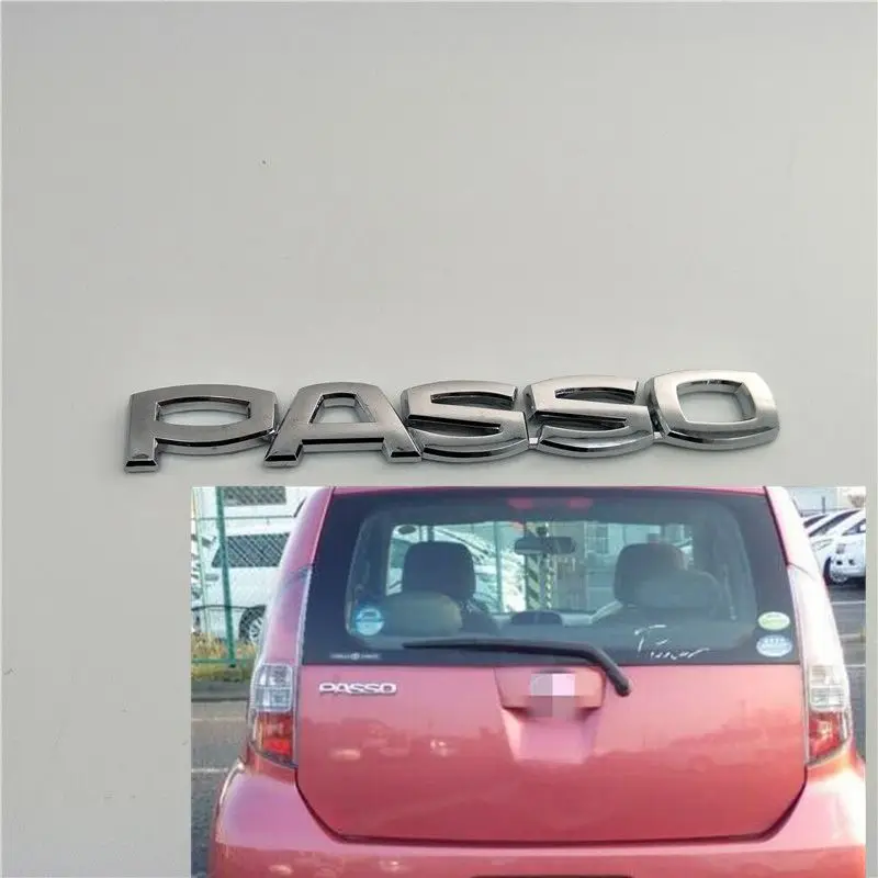

For Toyota Passo Rear Trunk Emblem Badge Decal Logo Sticker