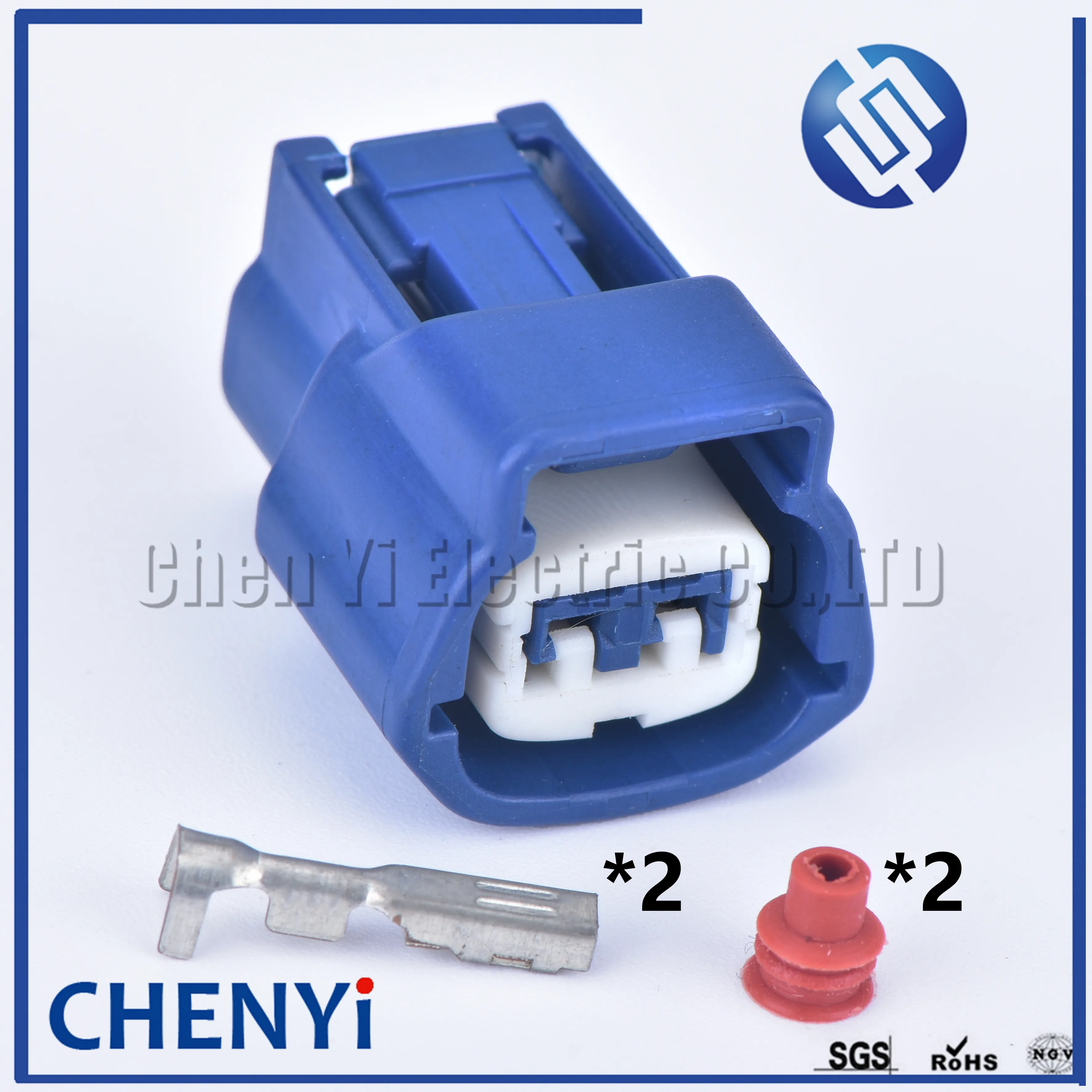 

1 set Blue 2 pin RS 090 Series Female(2.2) automotive electric housing plug plastic waterproof wiring cable connector 6189-0777