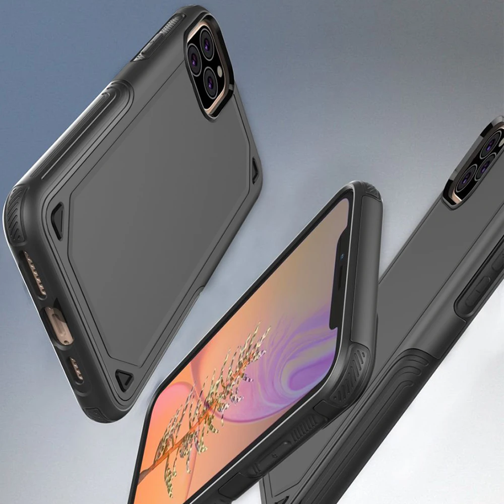 LAPOPNUT Hybrid Armour жесткие чехлы для телефонов Iphone 11 Pro Xs Max Xr X 7 8 Plus 6 6s 5 5S SE Силиконовый