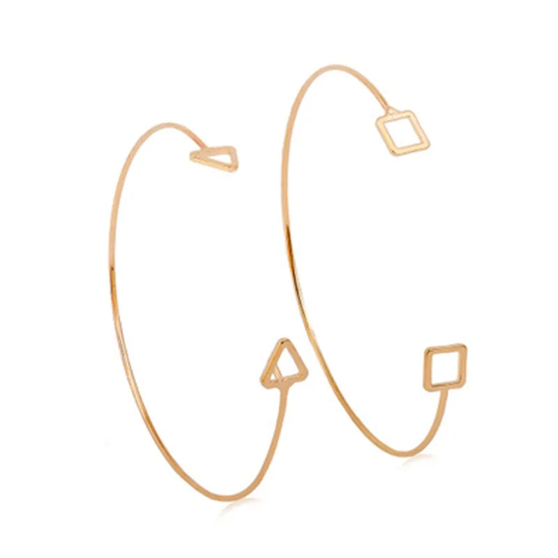 Модные темпераментные полые треугольные квадратные геометрические открытие