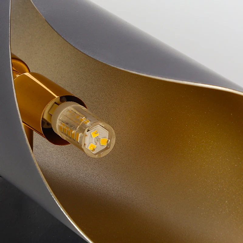 FKL современный светодиодный настенный светильник Прозрачный акриловый абажур