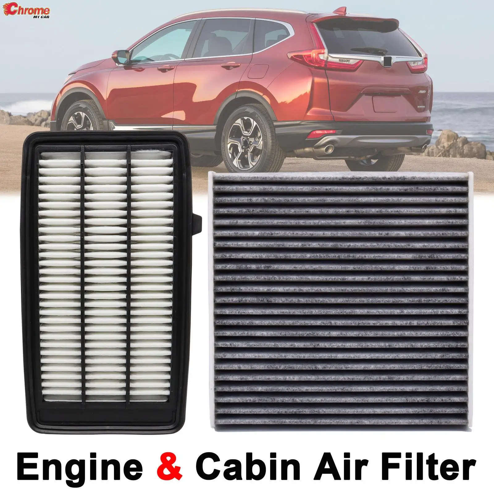 Car Engine Cabin Pollen Air Filter For Honda CR-V CRV Civic X 1.5L Turbo 2016 2017 2018 2019 2020 17220-5AA-A00 80292-TF0-G01