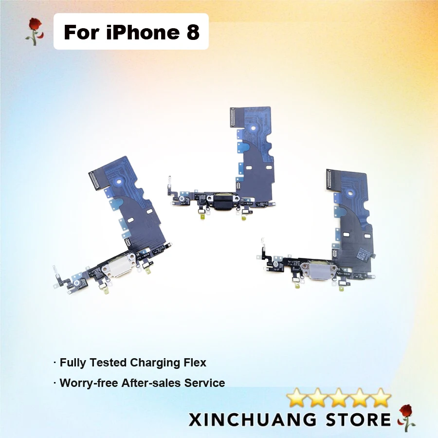 Зарядное устройство Порт USB док-станция разъем гибкий кабель лента для iPhone 8 4 7 с