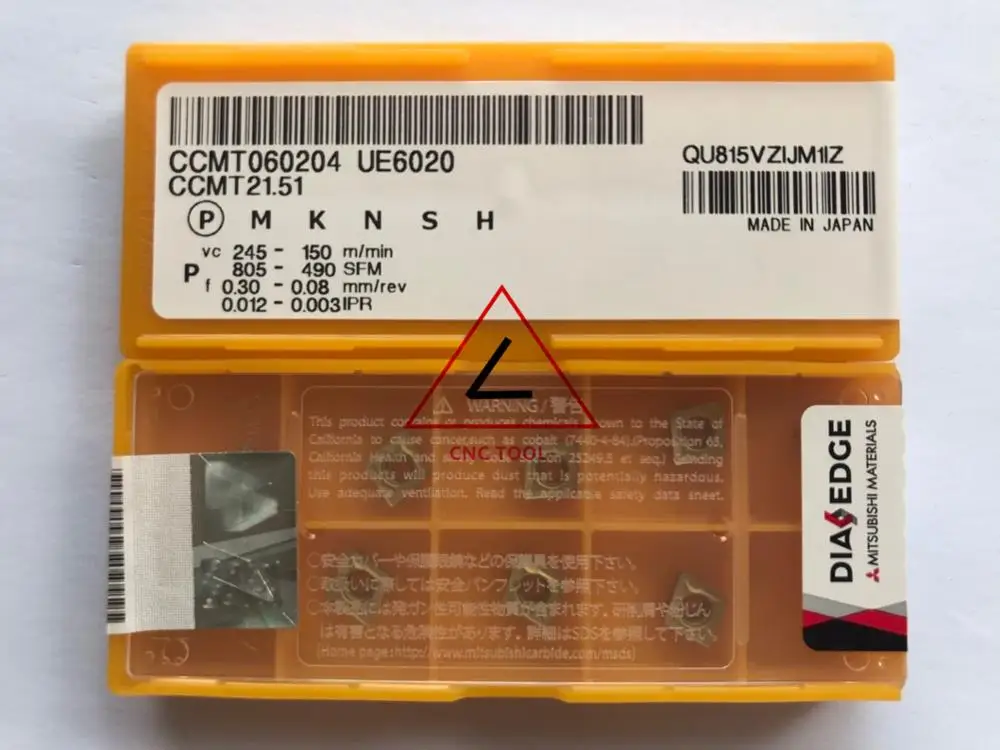 CCMT 060204 UE6020 10 шт. оригинальная вращающаяся вставка Mitsubishi DIAEDGE |