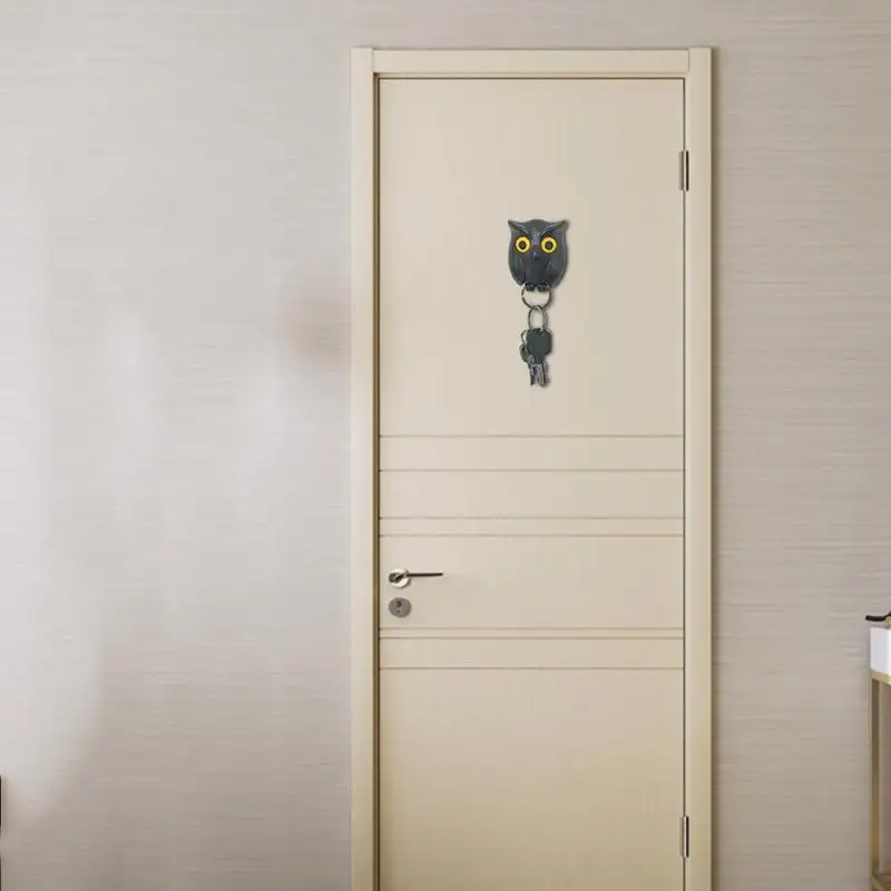 Новая настенная Магнитная вешалка для хранения в виде Ночной Совы держатель