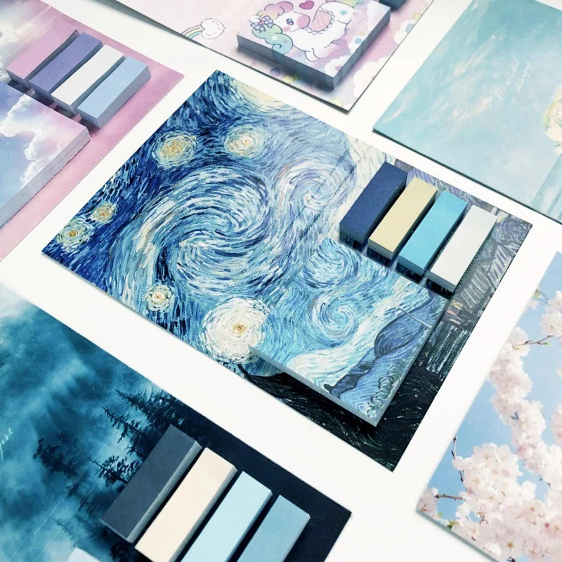 

325 Sheets/pack Art Sticky Notes Set Theme Cute Memo Pad Stickers Decal Sticky Scrapbooking Diy Kawaii Notepad Diary