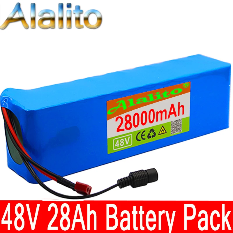 Аккумулятор высокой емкости 48v 28Ah 1000w 13S3P комплект литий ионный батарей для