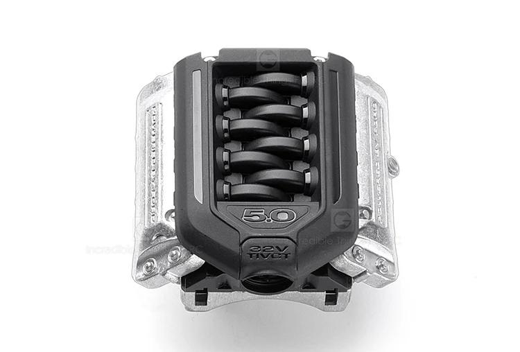 Имитация F11 V8 5,0 радиатор двигателя двойной вентилятор для 1/10 RC Гусеничный автомобиль TRX4 Defender Bronco AXIAL SCX10 RC4WD D90 D110