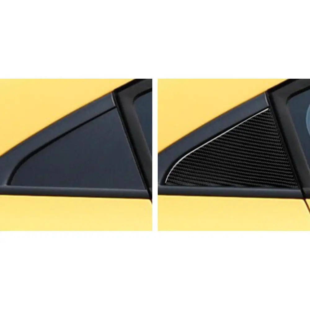 

Углеродное волокно задний треугольник окна стикеры для Chevrolet Cruze Панель крышка Cruze аксессуары украшения 2 шт.