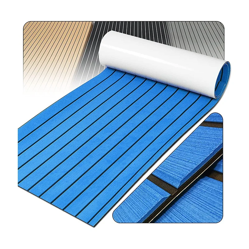 Foam Teak Decking EVA Marine Flooring Faux Boat Sheet Accessories Blue 450X2400mm | Автомобили и мотоциклы