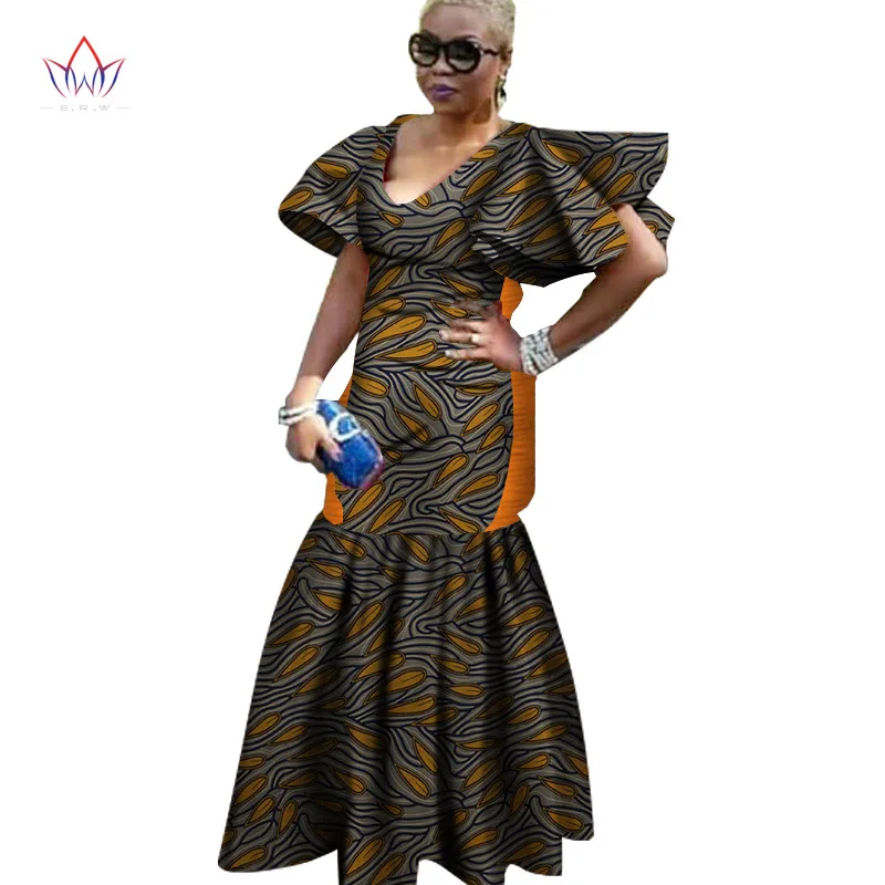 2017 г. в африканском стиле платья для Дамская Мода Дизайн Дашики женщин Базен Riche v