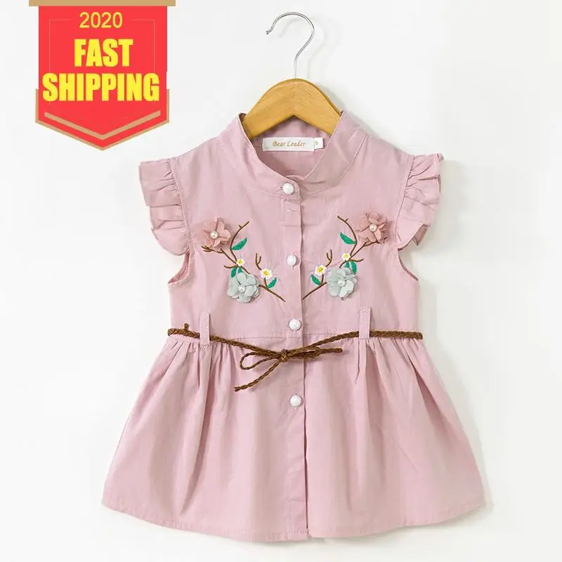 Keelorn/летнее платье для девочек Новинка 2020 года Розовое вязаное принцессы с