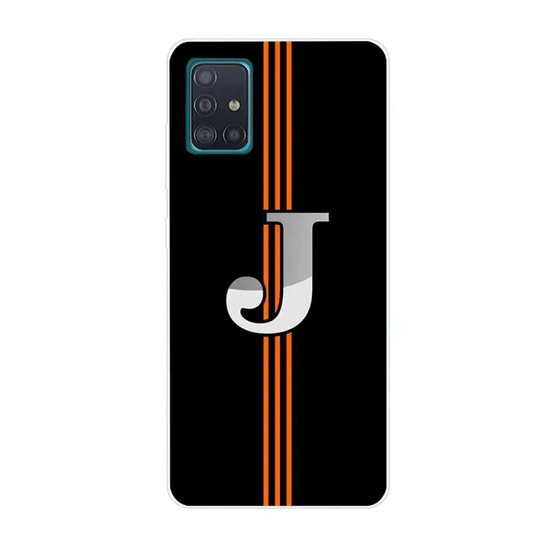 

DIY Name Custom Letters Phone Case For Clear-Samsung S5 S6 S7 S8 S9 S10 S20 S21 Edge Plus E Fe Lite Cover