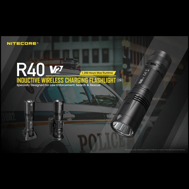 Купить Светодиодный перезаряжаемый фонарик NITECORE R40V2, 1200 лм, с аккумулятором 21700, 5000 мАч