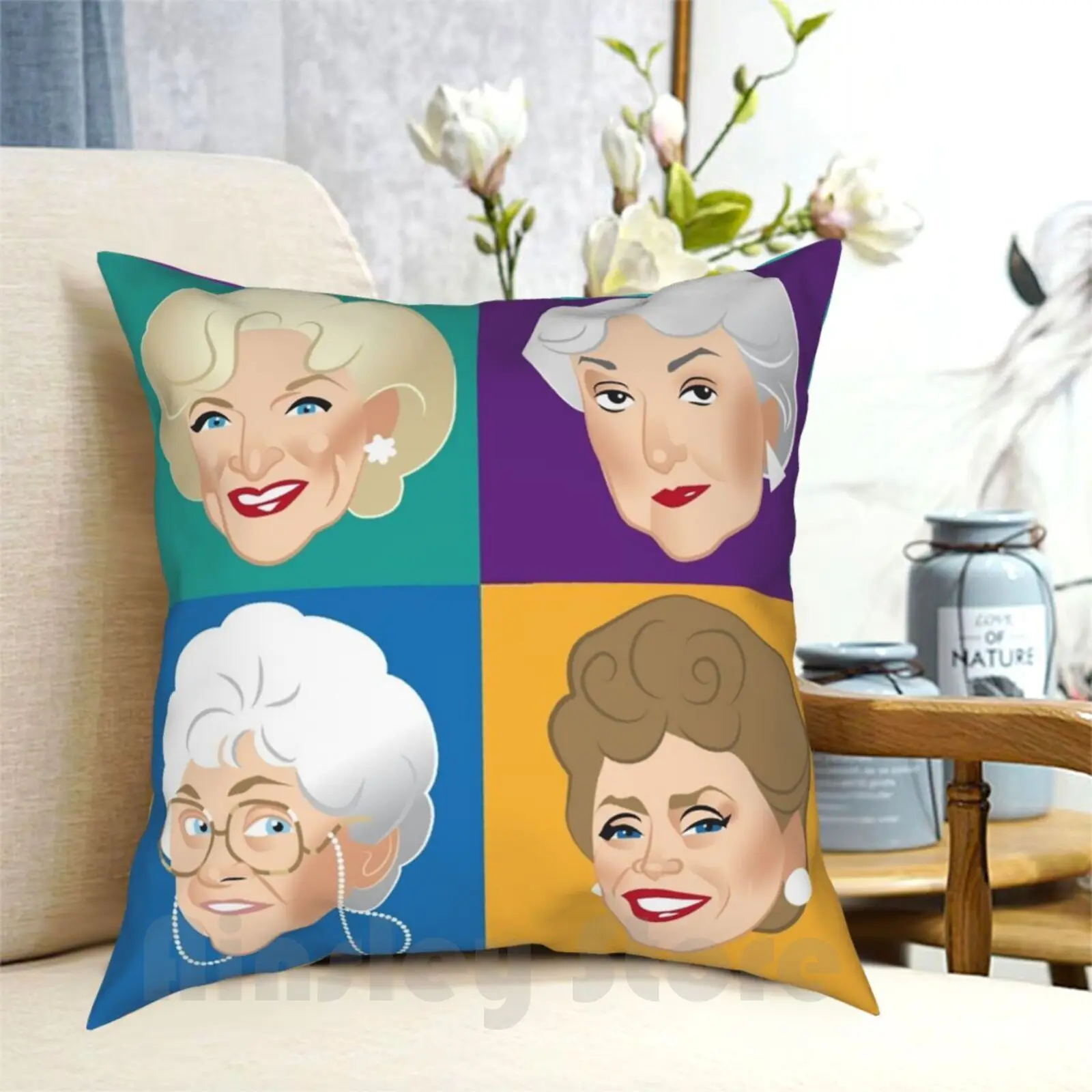 

Pals & Confidants Pillow Case Printed Home Soft Throw Pillow Golden Girls Blanche Devereaux Dorothy Zbornak Rose Nylund