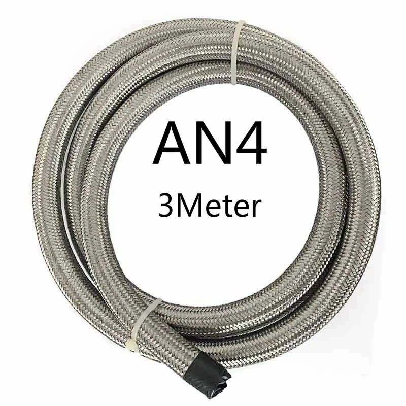 SPEEDWOW 10 футов 4 Универсальный Масляный шланг из нержавеющей стали топливный