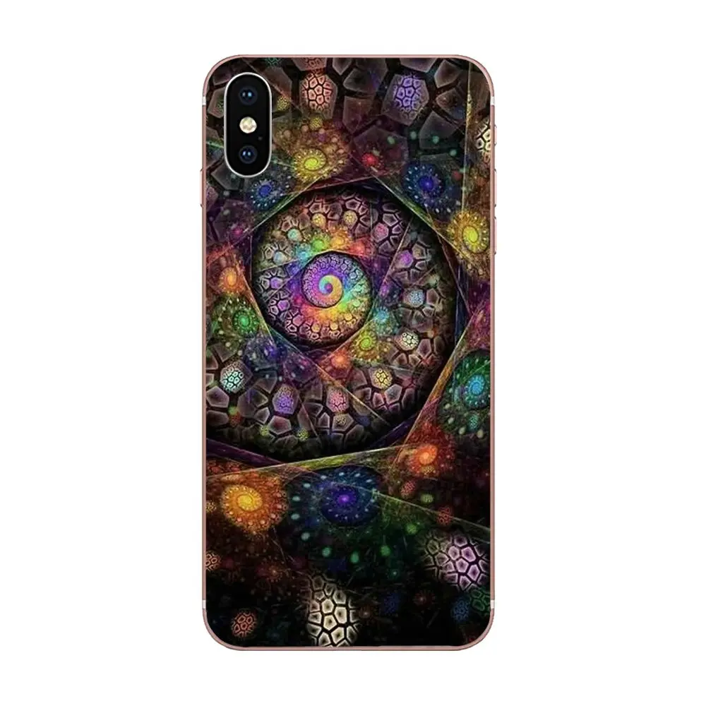 Чехол из ТПУ для huawei Honor mate 7 7A 8 9 10 20 V8 V9 V10 G Lite Play Mini Pro P Smart Fractal Art спираль математика