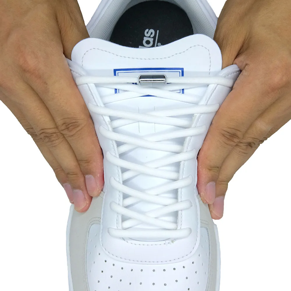 

Elastic No Tie Shoelaces Semicircle Shoe Laces For Kids and Adult Sneakers Shoelace Quick Lazy Metal Lock Laces Shoe Strings