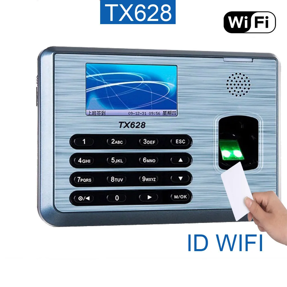 Оригинальный временной посещающий аппарат TX628 TCP/IP веб-сервер отпечаток пальца